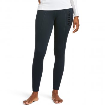 Ariat Damen Winter-Reitleggings ATTAIN Grip Vollbesatz, dark sapphire