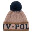 HV Polo Strickmütze HV POLO KNIT brown melange