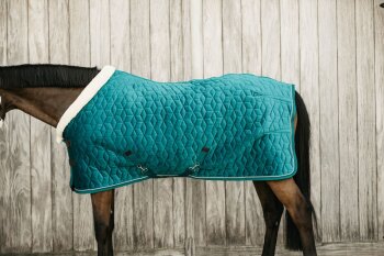 Kentucky Horsewear Turnierdecke VELVET 160g smaragd 155 cm
