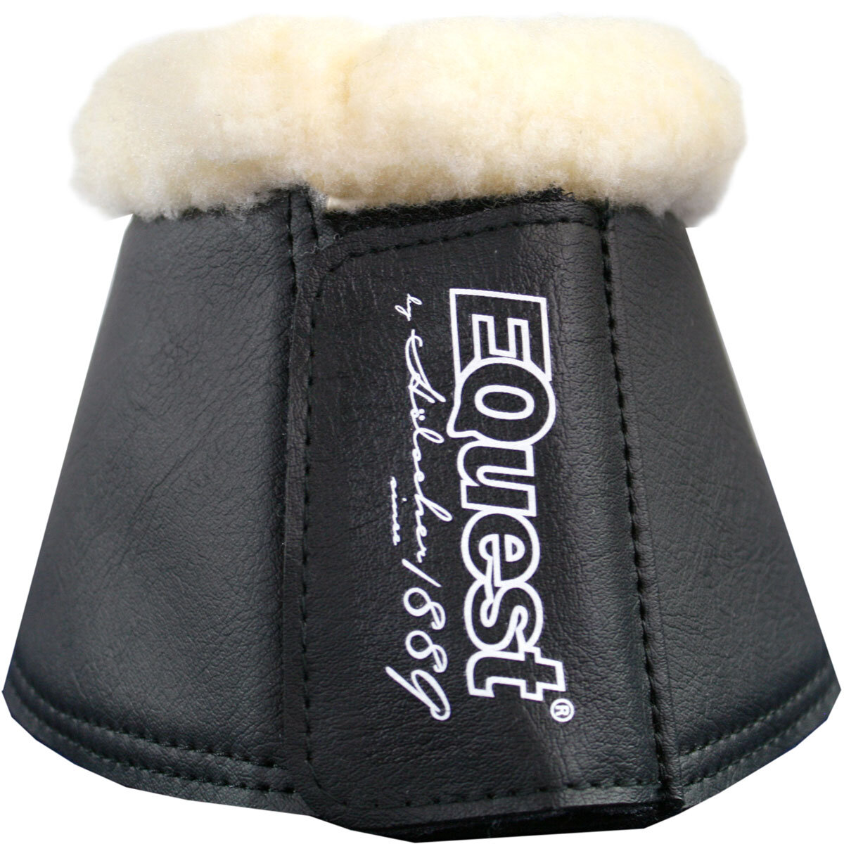 EQuest Hufglocken Soft mit Fell, black M