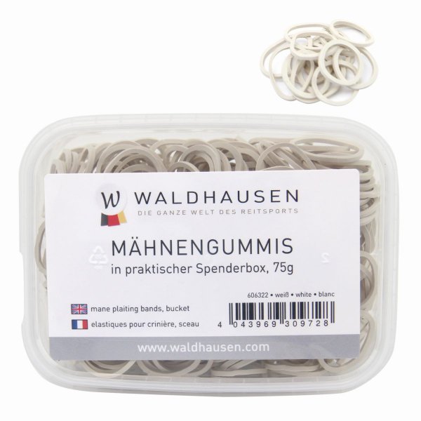 Waldhausen  Mähnengummis in Spenderbox, weiß