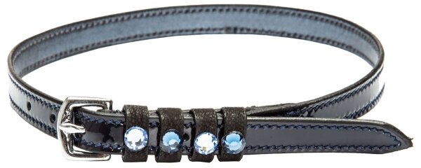 Imperial Riding Leder-Sporenriemen IRH PARDOUZ navy metal