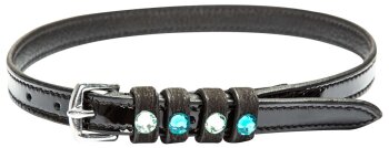 Imperial Riding Leder-Sporenriemen IRH PARDOUZ black lack zircon