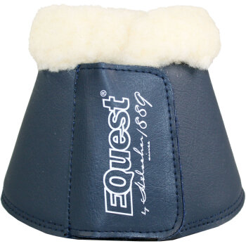 EQuest Hufglocken Soft mit Fell, navy