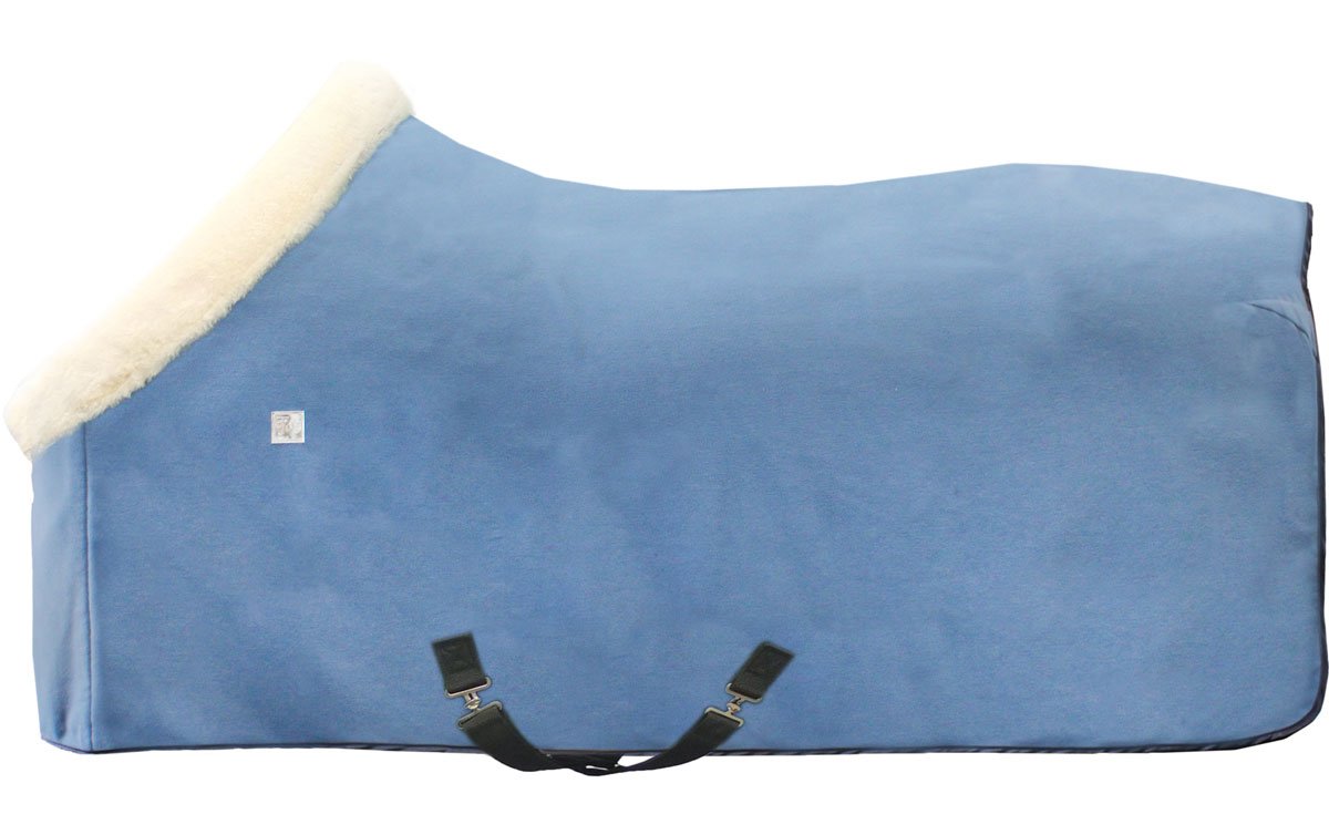 EQuest Decke Alpha Fleece Fur Tropical Garden, blue stone 135