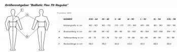 Komperdell Sicherheitsweste BALLISTIC FLEX FIT REGULAR schwarz XXL