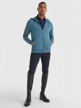 Tommy Hilfiger Herren Sweatjacke STYLE, mercury marine