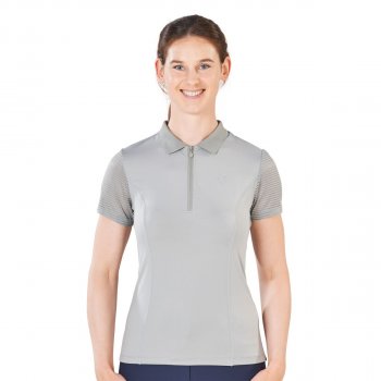 Busse Damen Poloshirt DARLENE TECH grau