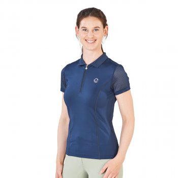 Busse Damen Poloshirt DARLENE TECH navy