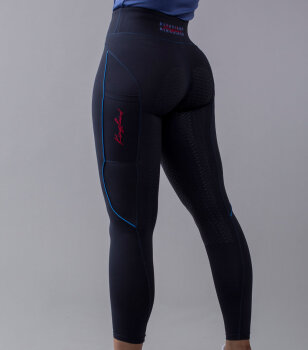 Kingsland Damen Reitleggings F-Tec Vollbesatz KLkarina, navy