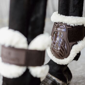 Kentucky Horsewear vegane Lammfellstreichkappe YOUNG HORSE, braun L