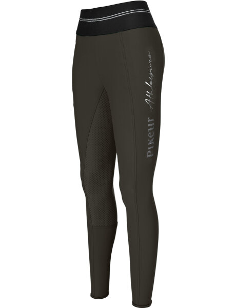 Pikeur Damen Reithose GIA Athleisure Grip, Ganzbesatz, blackolive