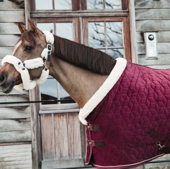 Kentucky Horsewear Turnierdecke VELVET 160g, bordeaux