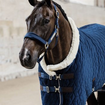 Kentucky Horsewear Turnierdecke VELVET 160g, navy