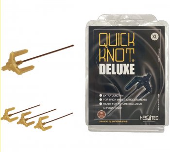 Hes-Tec Einflechthilfe QUICK KNOT DELUXE® XL brown