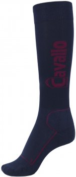 Cavallo Unisex Kniestrumpf SIMO, darkblue-red wine