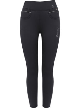 Cavallo Damen Winter Reitleggings CAVALLIZ GRIP RL, schwarz