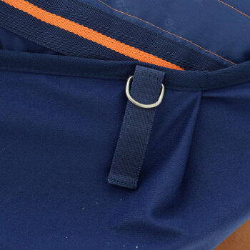 Bucas Stall-, Transport- & Abschwitzdecke THERAPY COOLER, navy-orange 140