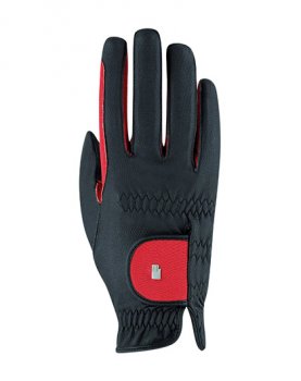 Roeckl Reithandschuhe MALTA RoeckGrip - black/red