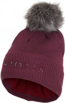 Schockemöhle Sports Strickmütze NEW GLOSSY BAILA BEANIE STYLE, wine