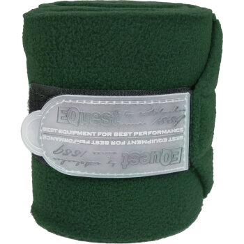 EQuest Bandagen Alpha Fleece Regular 4er Set, 3m, bottle green