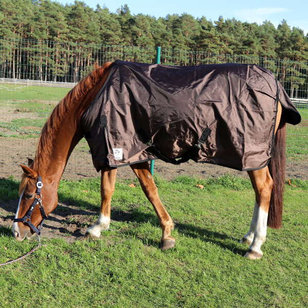 Manski Stall- & Transportdecke ungefüttert - darkbrown