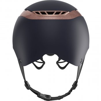 ABUS Pikeur Reithelm AirLuxe SUPREME, midnight blue-roségold