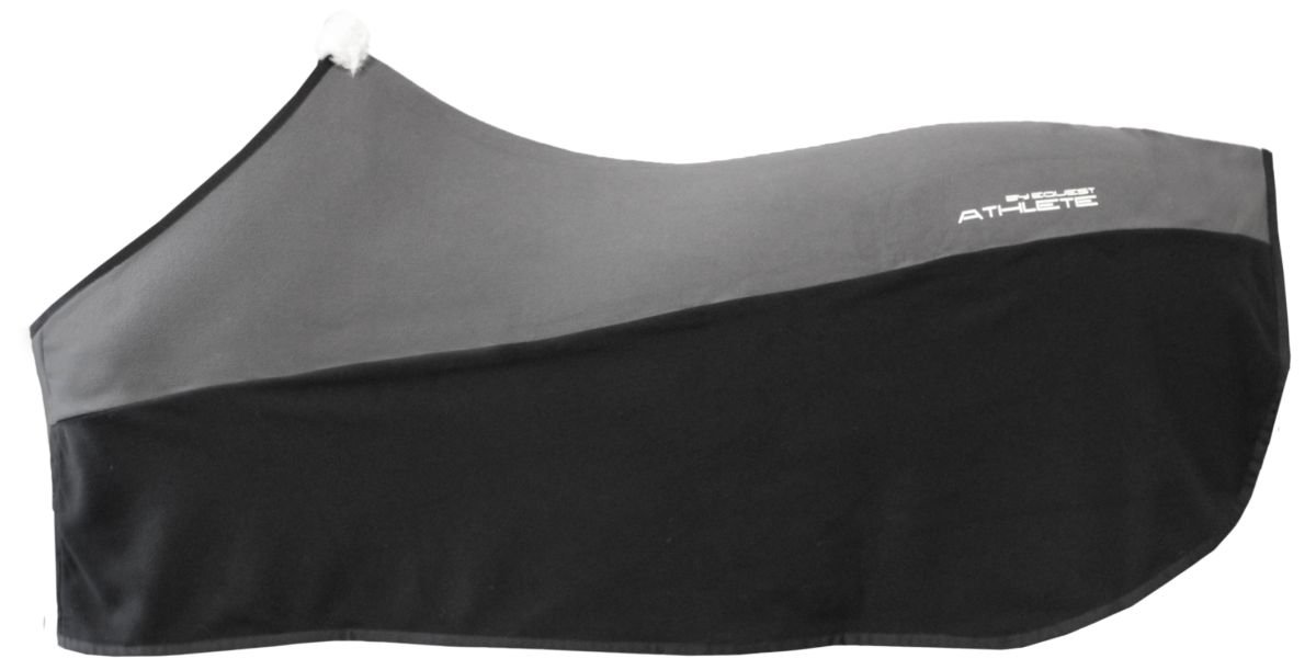 EQuest Decke Alpha Fleece BiColor Athlete, black-anthracite 135