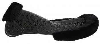 Acavallo MSG Gel Pad Double Riser with Sheepskin black black
