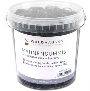 Waldhausen Mähnengummis im Eimer, schwarz 400g
