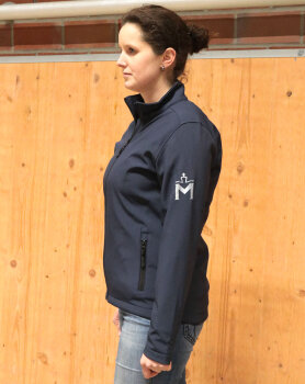 Mecklenburger Damen Softshelljacke, navy