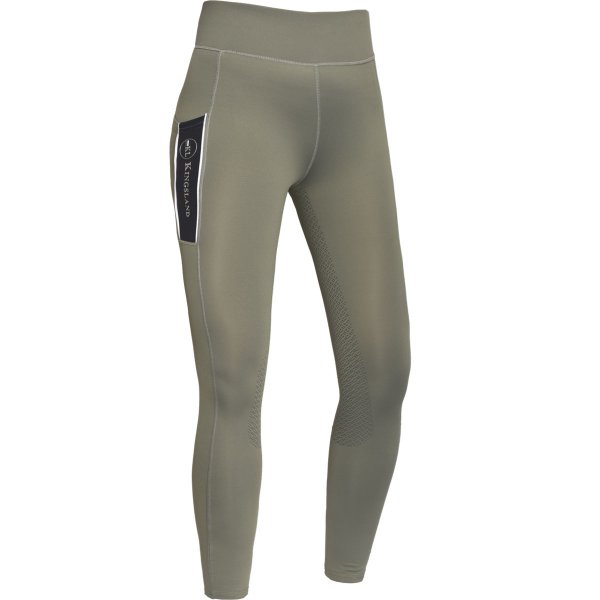 Kingsland Damen Reitleggings KLkarina W F-Tec Full-Grip, green castor