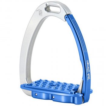 TechStirrups Steigbügel Venice EVO, silver/blue