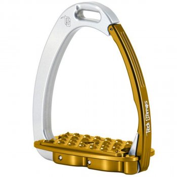 TechStirrups Steigbügel Venice EVO, silver/gold