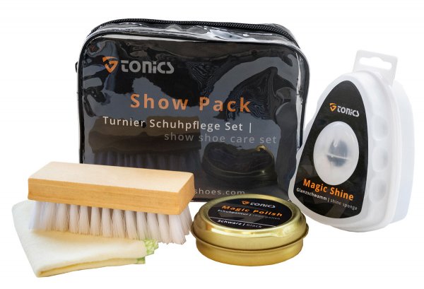 Tonics Schuhpflegeset Show Pack, black