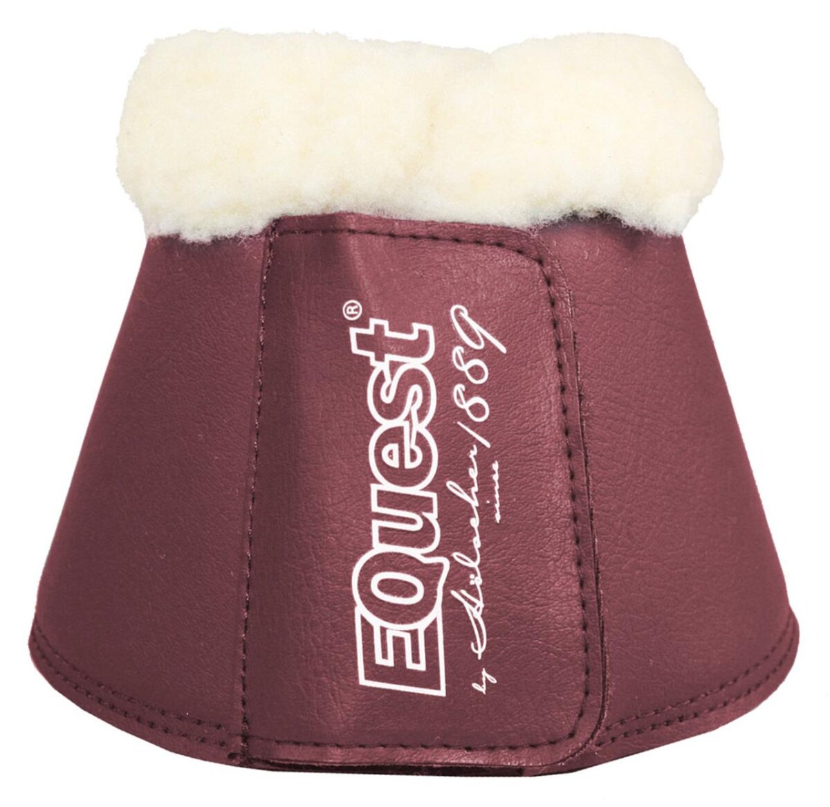 EQuest Hufglocken Soft mit Fell, bordeaux S
