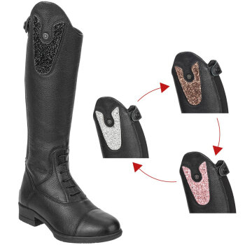 Suedwind Kinder Reitstiefel NOVA KIDS FUN Leder, schwarz 40 Slim-Tall