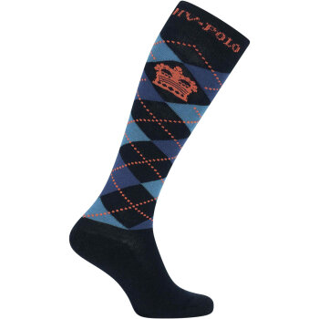 HV Polo Socken ARGYLE navy-ginger