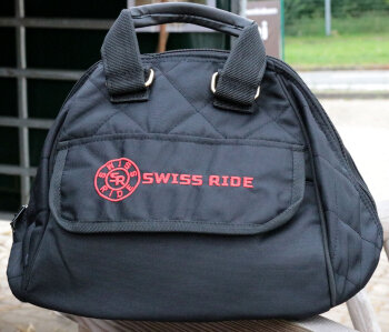 Swiss Ride Helmtasche Deluxe schwarz/rot