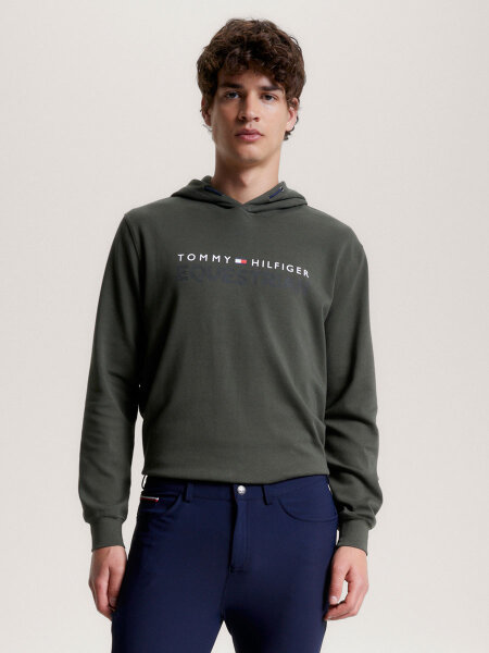 Tommy Hilfiger Herren Logo Hoodie LONDON, putting green