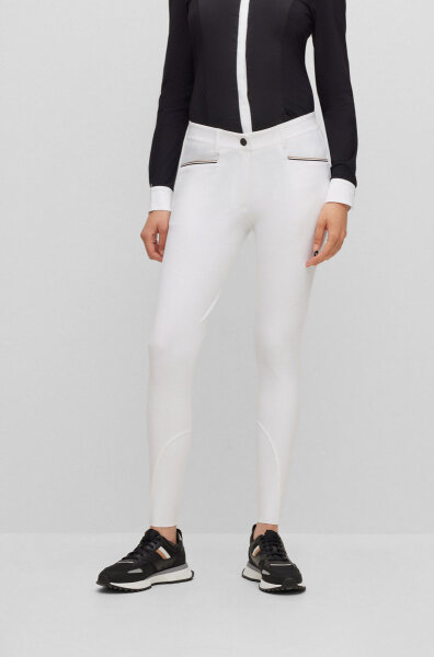 Boss Equestrian Damen Reithose HEATHER Vollbesatz, white