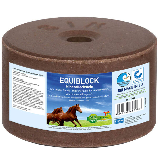 Sin Hellas Mineralleckstein EQUIBLOCK 3 kg