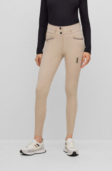 Boss Equestrian Damen Sommer-Reithose HAILEY HIGH WAIST Vollbesatz beige S