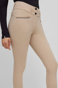 Boss Equestrian Damen Sommer-Reithose HAILEY HIGH WAIST Vollbesatz beige S