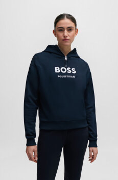 Boss Equestrian Damen Zip Sweathoodie FAYE LOGO sky captain