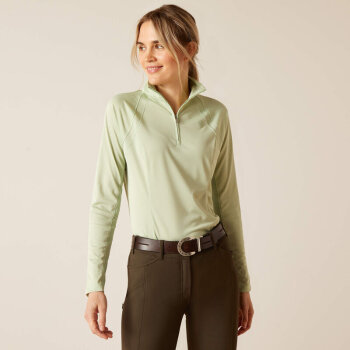 Ariat Damen Shirt SUNSTOPPER 3.0 ¼ Zip, laurel green