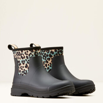 Ariat Damen Gummistiefel KELMARSH SHORTIE black/leopard camo