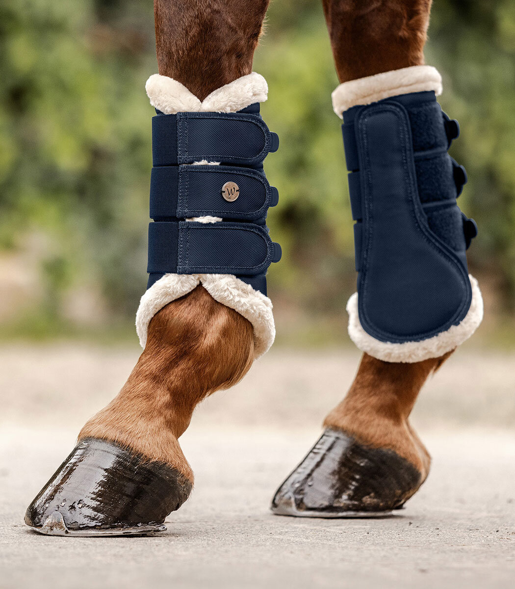 Waldhausen Dressurgamaschen COMFORT LIGHT nachtblau/natur XL