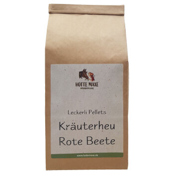 Hotte Maxe Leckerli Pellets Kräuterheu-Rote Beete 1kg