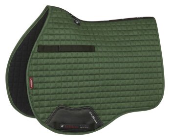 Le Mieux Schabracke Suede Vielseitigkeit Square, L, hunter green, VS